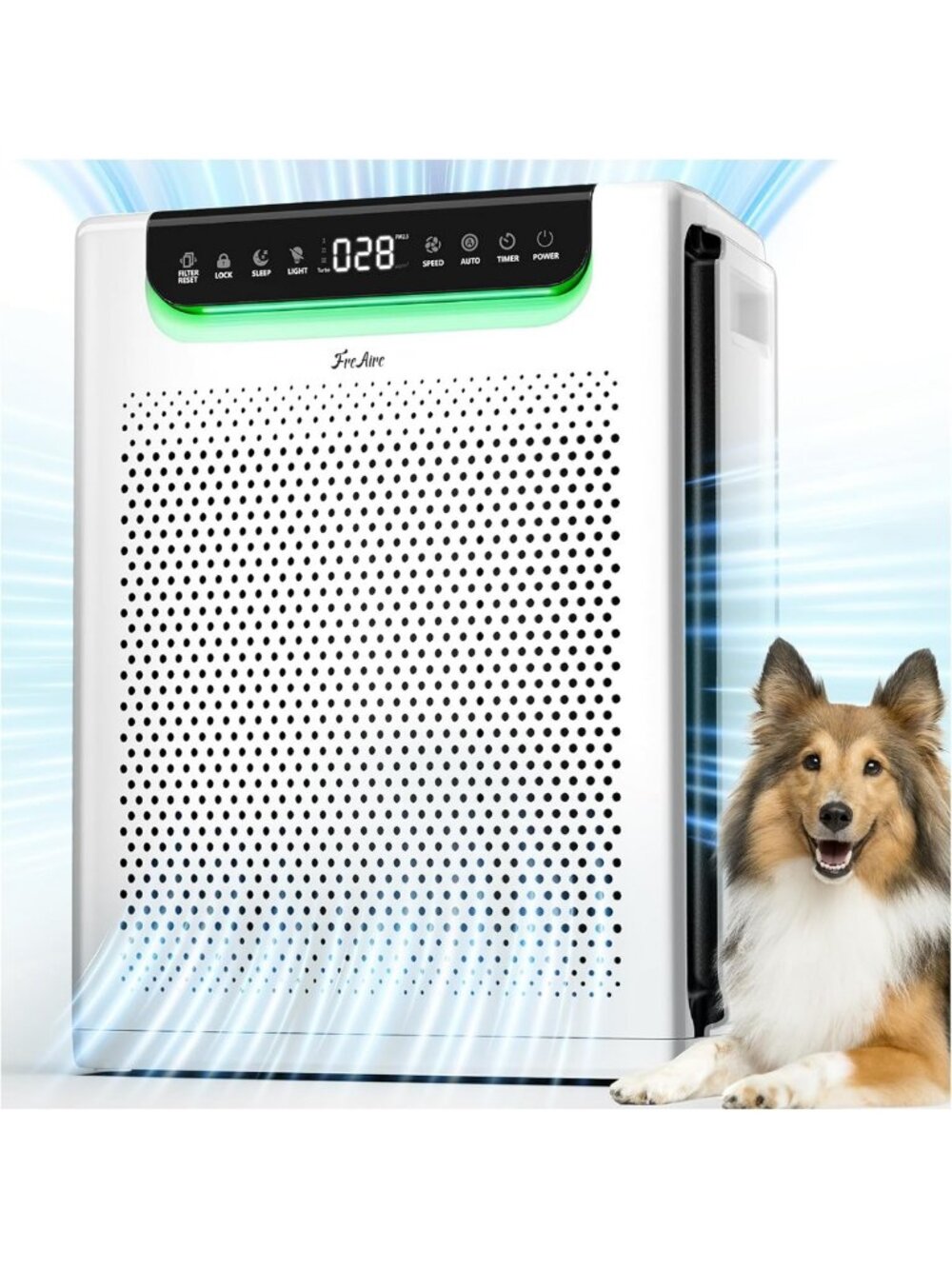 Large Room Air Purifier for Home, 2600 Sq Ft, Washable Filters, Quiet Sleep
